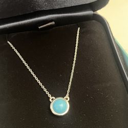 Tiffany & Co. Turquoise Necklace Sterling Silver