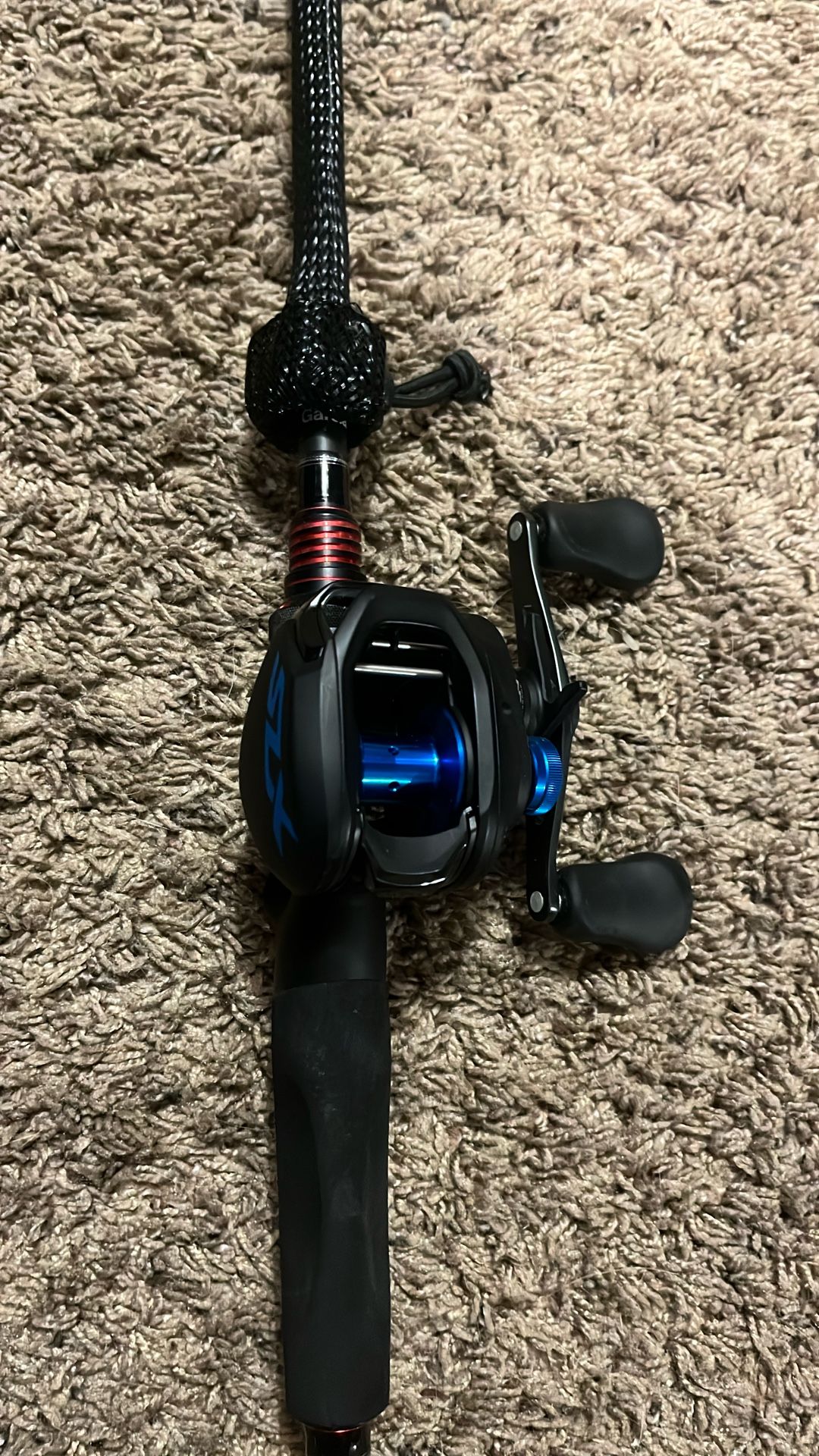 Shimano SLX Baitcasting reel paired with the Abu Garcia Next Generation Casting Rod