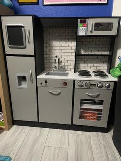 Wooden Play Kitchen Set