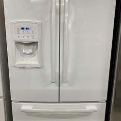 White Whirlpool French Door Refrigerator 