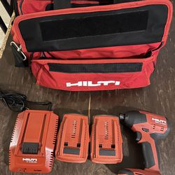 Hilti 22V lithium-ion 1/4 With Tools bags 