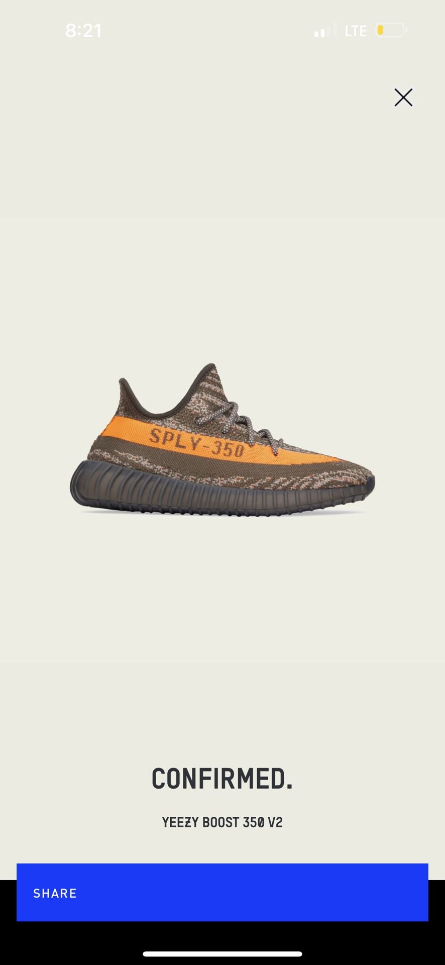 Yeezy 350 Onyx Size 10