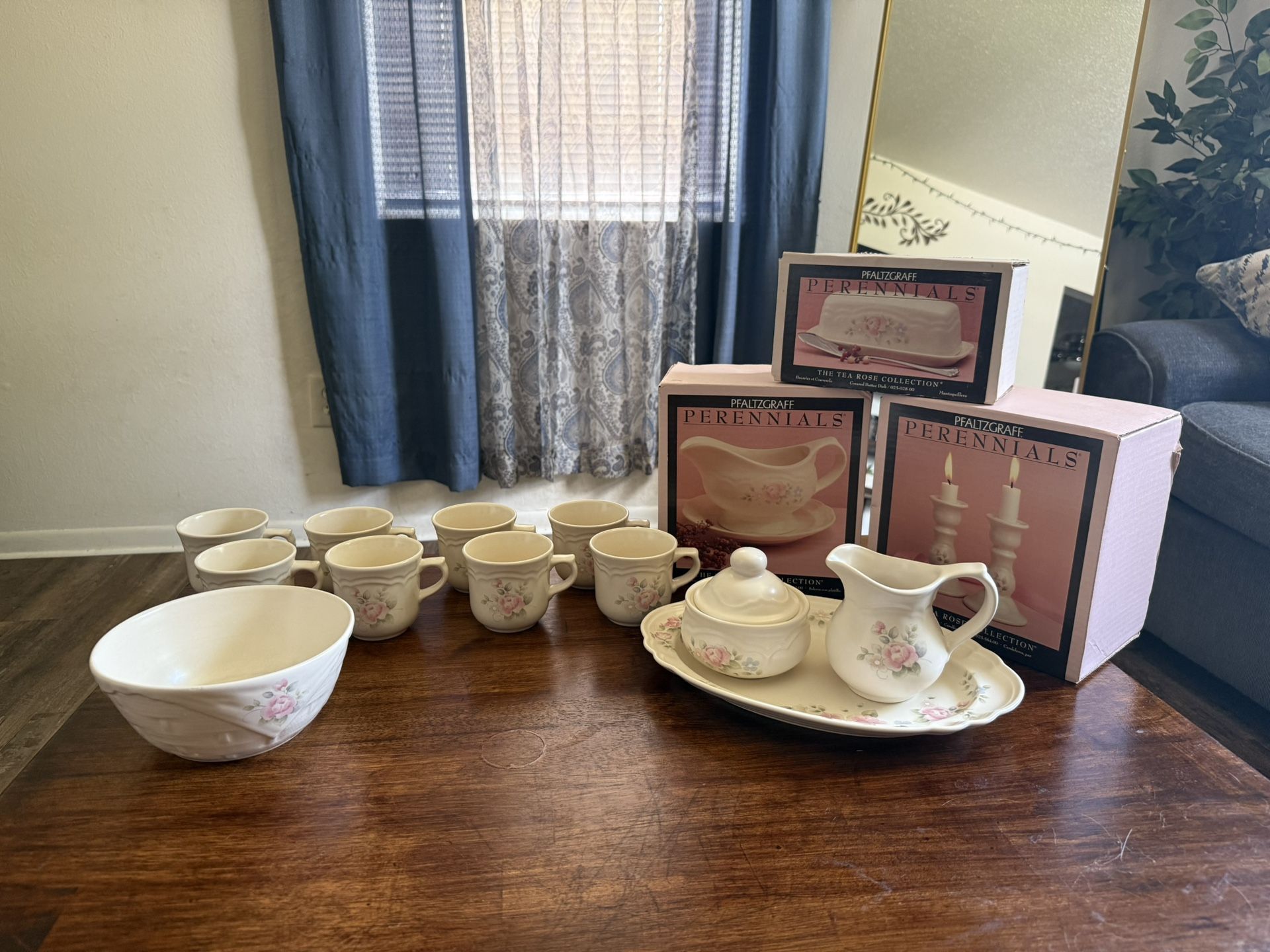 Pfaltzgraff Tea Rose Dish Set – Vtg & NIB