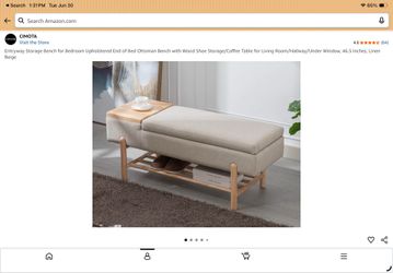 Entryway bench coffee table