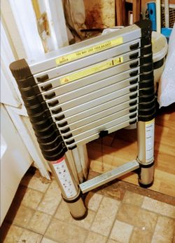 Telescoping all aluminum 12 foot compact step ladder retails    averg.  300 bucks get now for 40 bucks