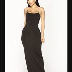 Black Fashion Nova With Tag Dress /Vestido Negro Nuevo