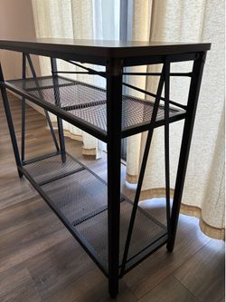Dark wood table