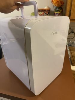CAYNEL Mini Fridge (H 15”x W 10.5”x D 11.5”) Portable Thermoelectric Cooler and Warmer for Skincare, Beauty For Foods,Medications, Cosmetics, Breast