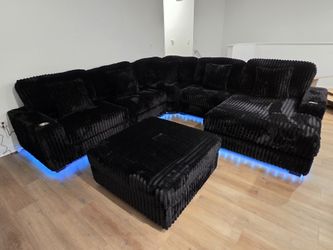 Brand New Sectional Oversize Corduroy With LED Light $1399