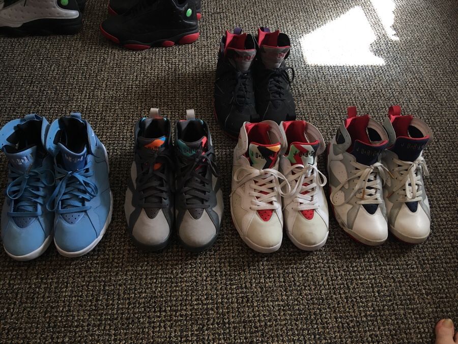 Retro Jordan’s,7s,size 10-11,trades