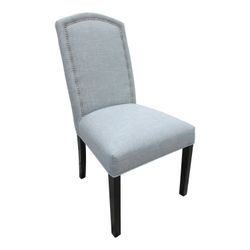 linen nailhead dining desk chair