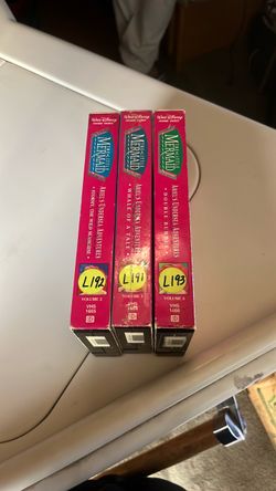 The Little Mermaid VHS Set Volumes 1-3