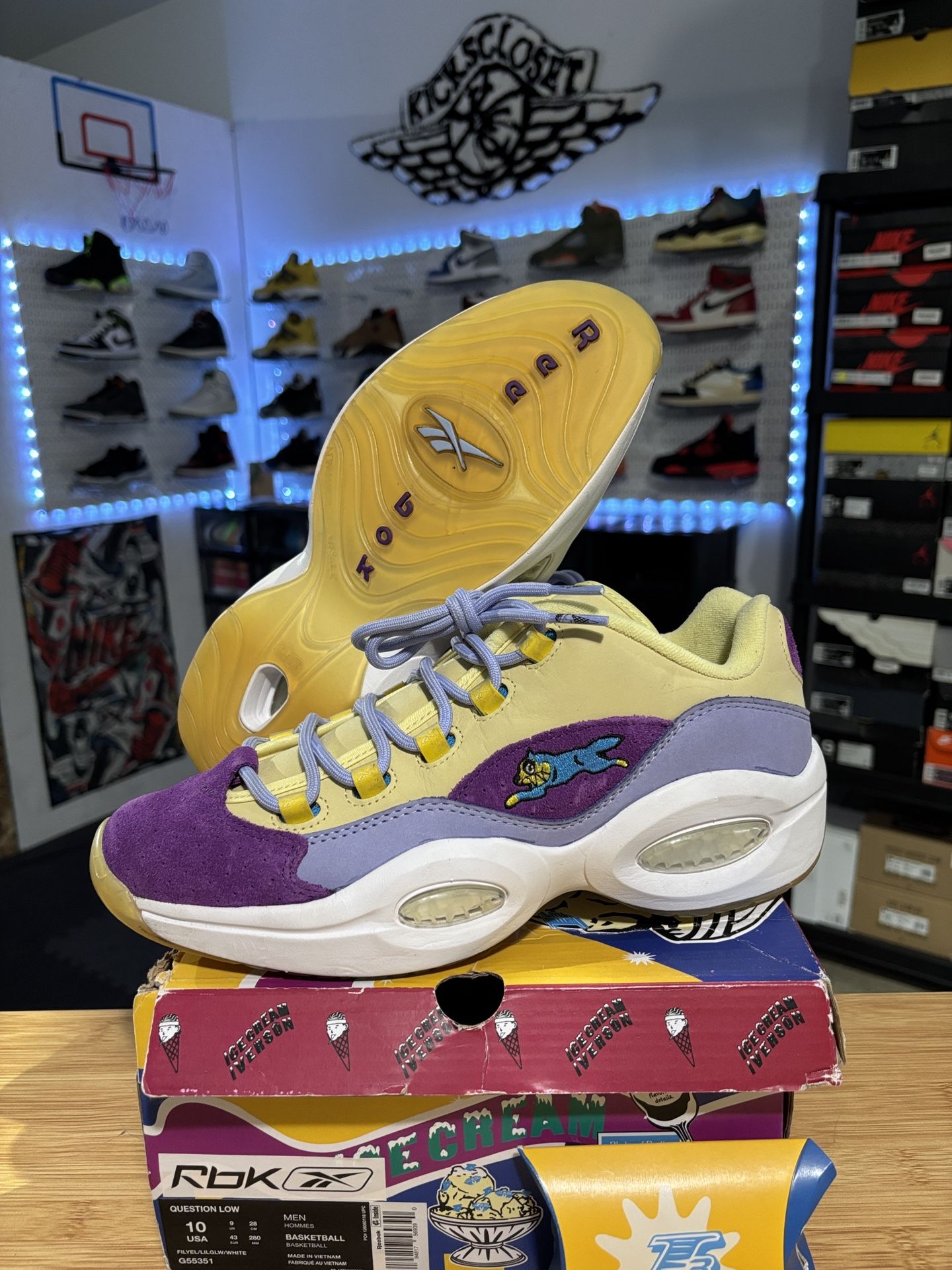 REEBOK ALLEN IVERSON QUESTION “BUBBA CHUCK” SIZE 