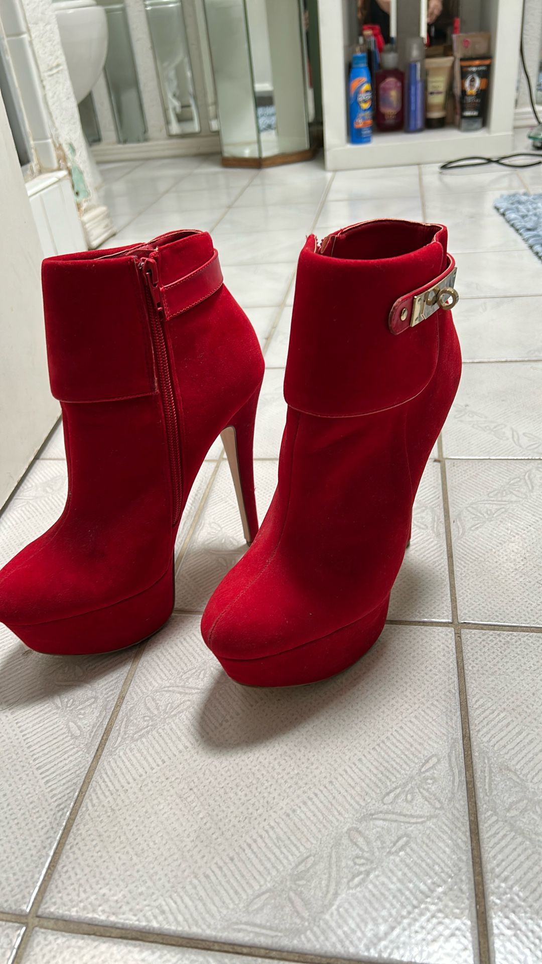 Red boots