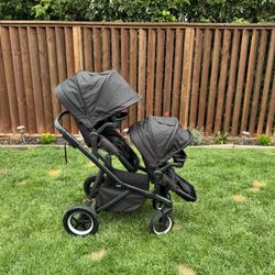 Thule Sleek Double Stroller - PRISTINE! 