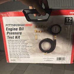 Engine oil pressure test kit