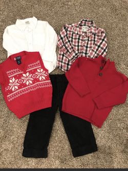 Toddler Boys 2T mix and match outfit lot