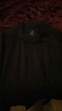 George Classic Fit Black Polo Shirt long sleeve dress shirt