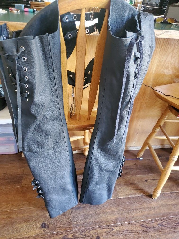 Real Cow Leather Chaps