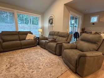 Zero Gravity - Power Reclining Sofa, Loveseat with Console, & Chair
