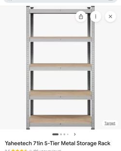 ❤️‍🔥 Standing shelf units, 5-tier storage shelf, $60