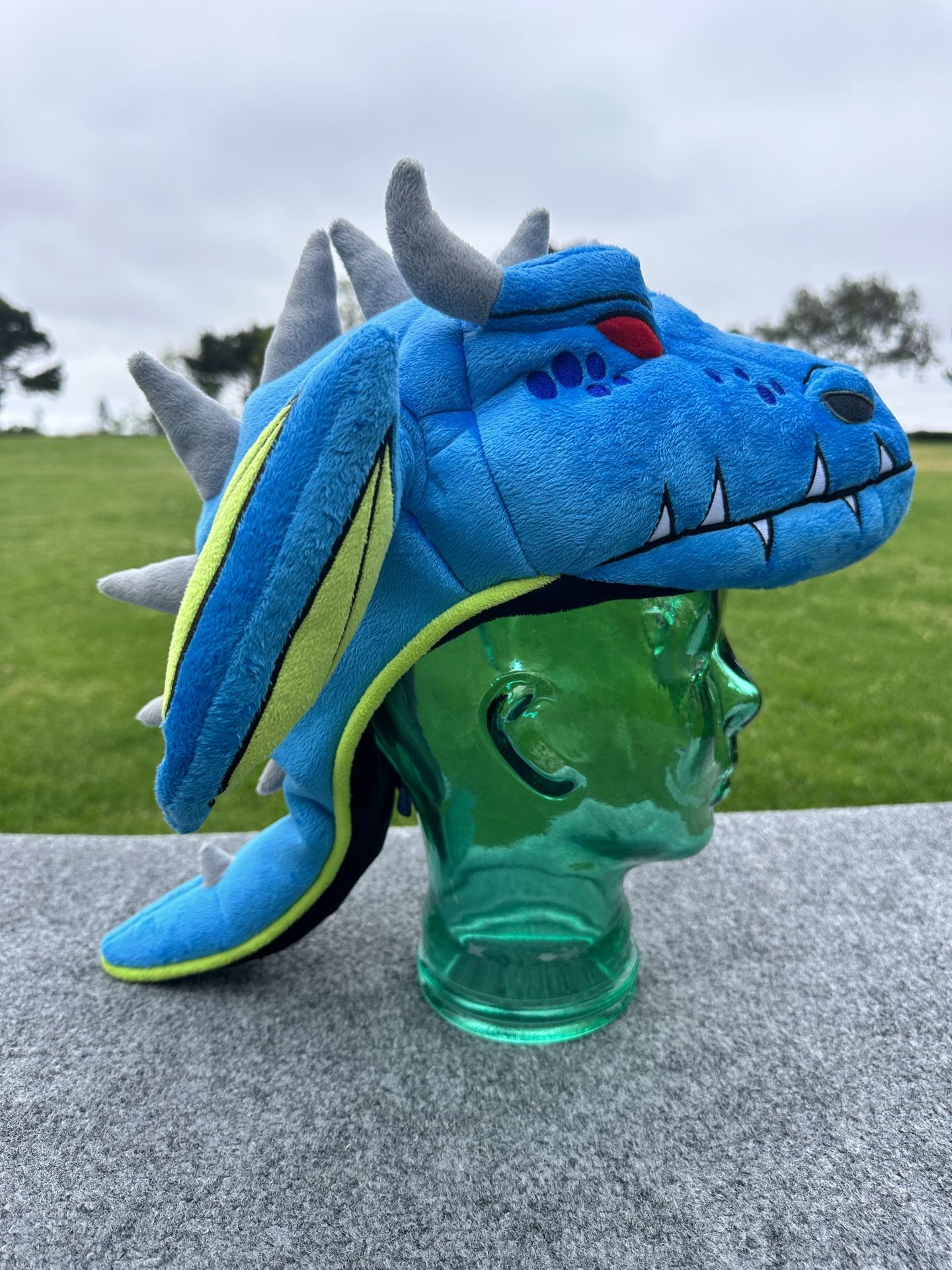 Rare Plush Dragon Hat Marketing Instincts Coolest Swag Dragon Novelty Hat 🐉🔥🔥