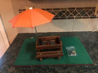 Squirrel Feeder Picnic Table with umbrella and hardware