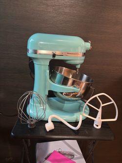 KitchenAid Professional 5 Plus 5-Qt Bowl Lift Stand Mixer 525W Ice Blue Complete Set