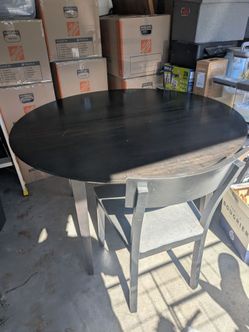 Black wooden sectional table