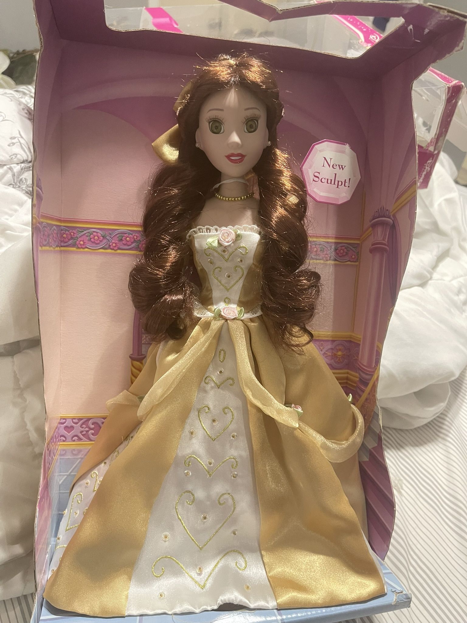 Porcelain Collectible Doll BEAUTY AND THE BEAST