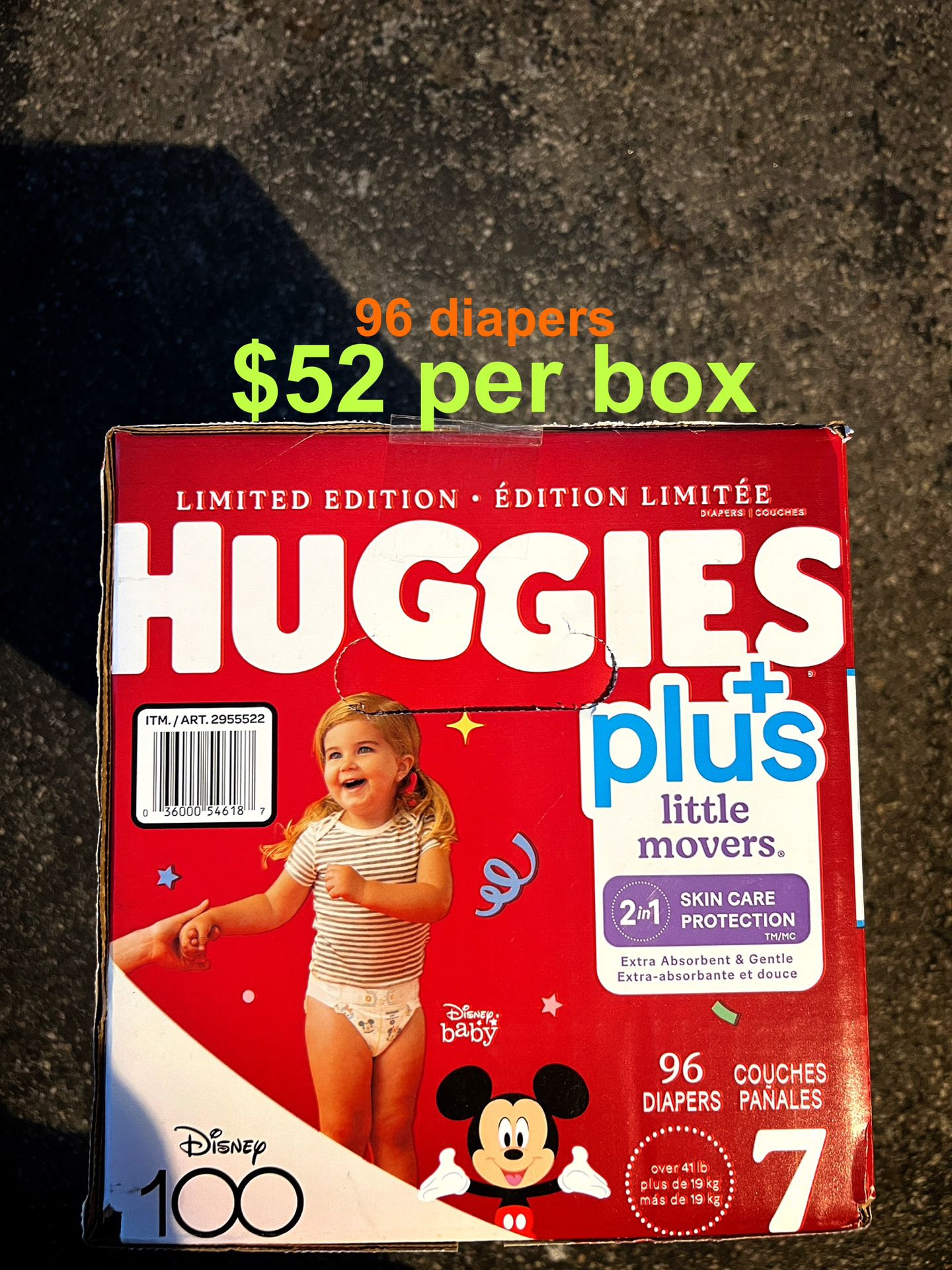 Huggies Little Movers Size 7 Plus