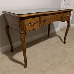 Vintage Thomasville Writing Desk with Glass Top Protector Price: $150 (OBO)