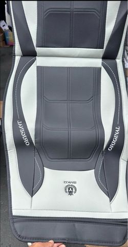 2 Sets Universal Car Seat Covers – Front Seats – Red/Black & Gray/Black
