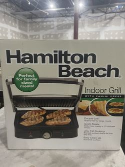 Hamilton Beach Indoor Grill with Panini Press , Model# 25334-MX