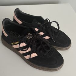 Pink And Black Adidas Samba 
