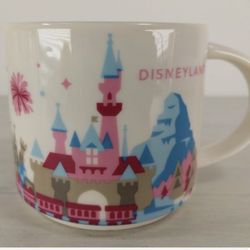 Disneyland & Starbucks Coffee Mug You Are Here 1st Edition In Excellent Condition 