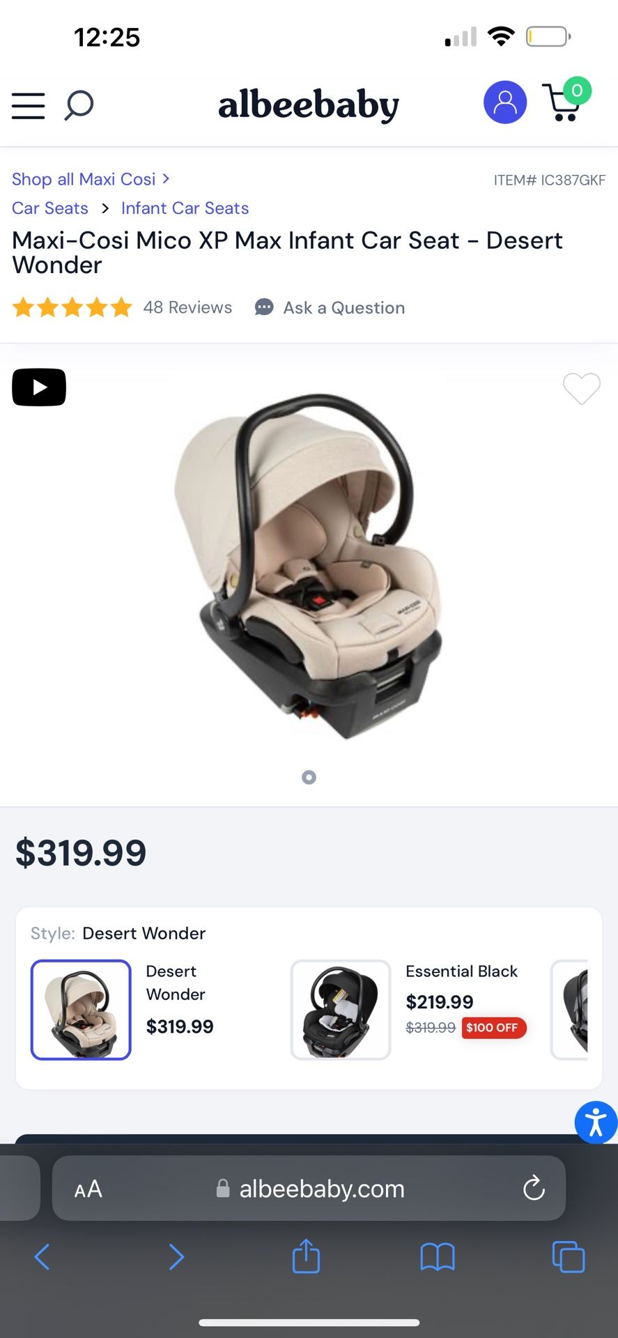Infant Car seat 