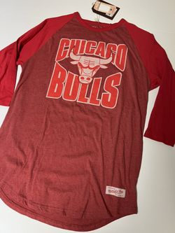 Mitchell & Ness Throwback Raglan Jersey Shirt Bulls Jordan Sz Large