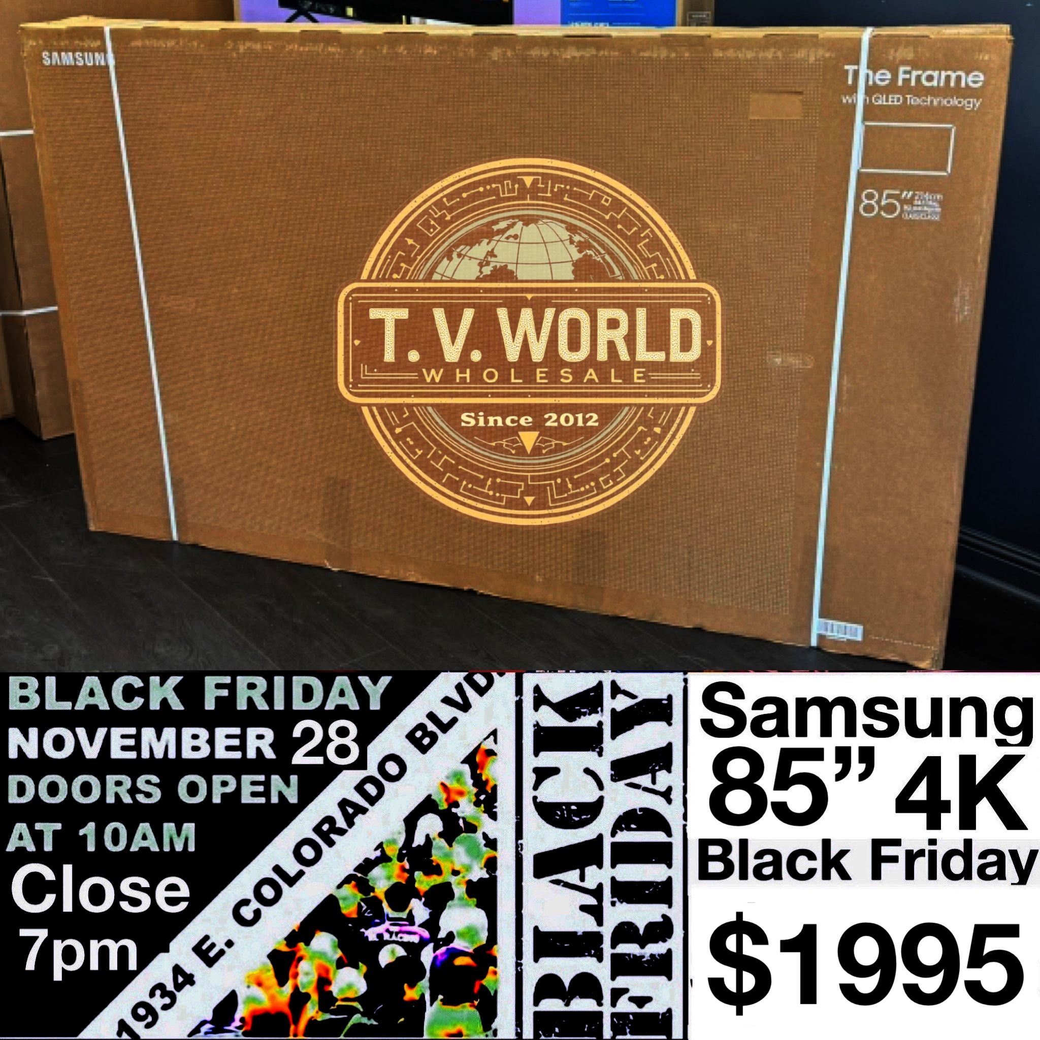 Samsung The frame 85 inch 4K TV Smart 2024 model Black Friday sale