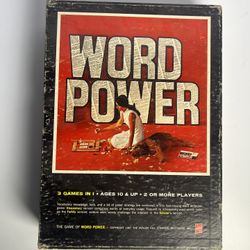 WORD POWER Board Game Complete VINTAGE