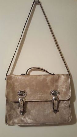 Raviani leather western briefcase