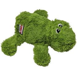Kong Cozie Freddy Frog Plush 7.75" Small Green Squeaker Dog Play Soft Fuzzy Toy