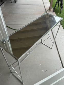 mirrored table