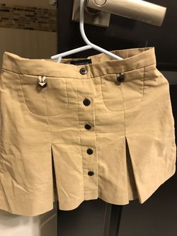 Khaki Burberry Size 6 miniskirt