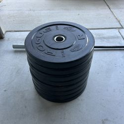 Rogue Bumper Plates And Barbell