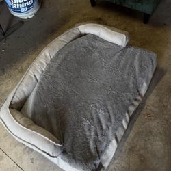 Gray Dog Bed Large