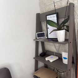 Decorative ladder rustic grey