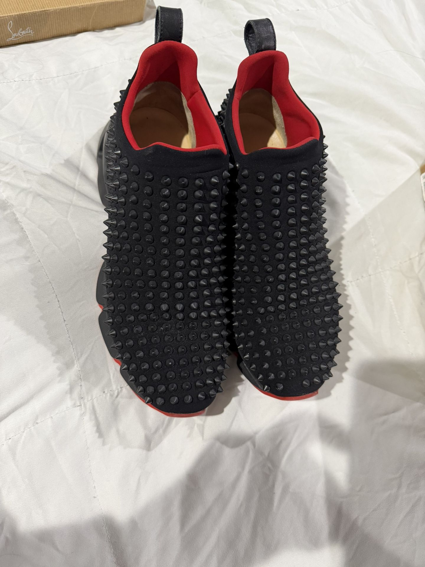 Black Spike Sock Donna flat neoprene