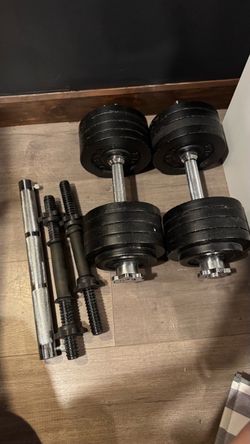 Adjustable Dumbbell Set with Extra Handles