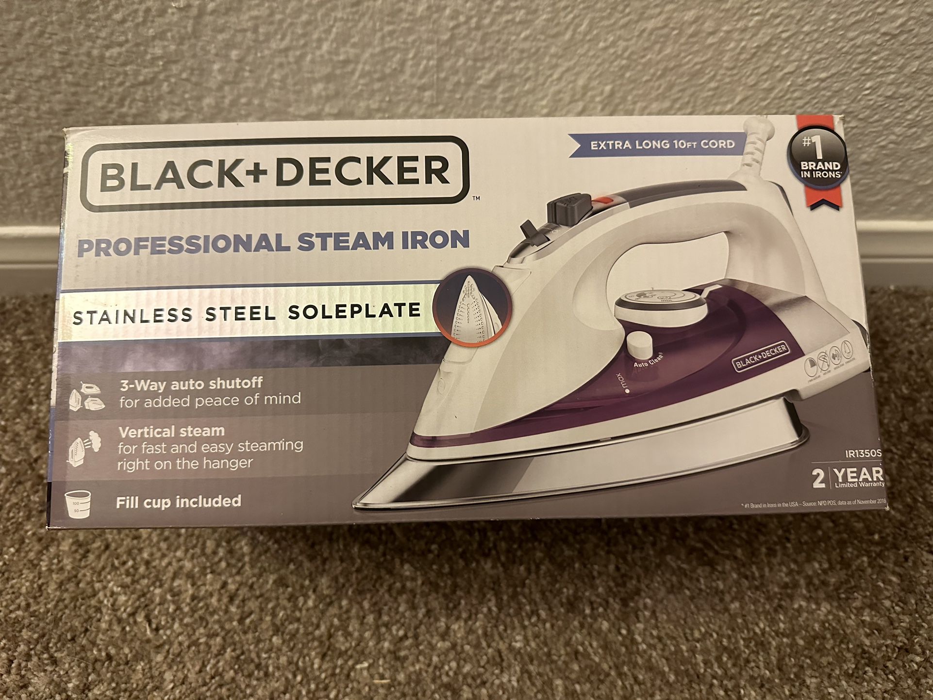 Black & Decker Black & Decker IR1350S Professional Steam Iron IR1350S